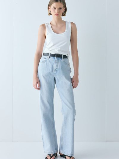 Vergegirl Franca High Rise Denim Jeans Washed Blue