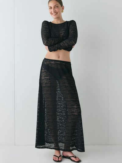 Vergegirl Jada Lace Maxi Skirt Black