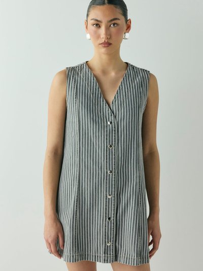 Vergegirl Aston Denim Mini Dress Stripe