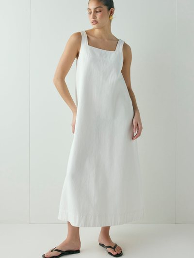 Vergegirl Amity Denim Midi Dress White