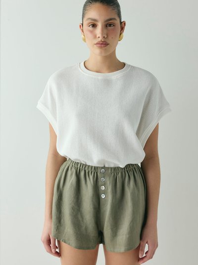 Vergegirl Eira Linen Shorts Khaki