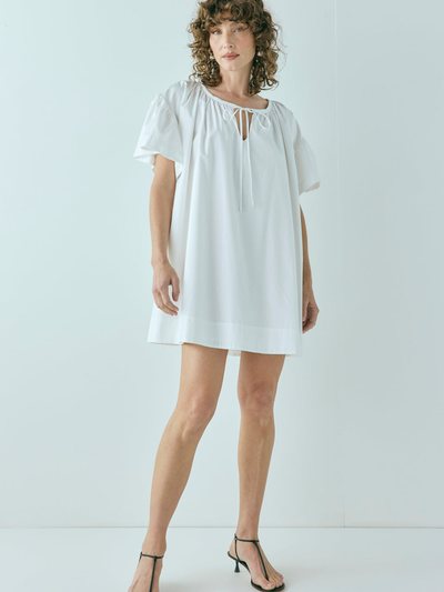 Vergegirl Quinn Smock Mini Dress White