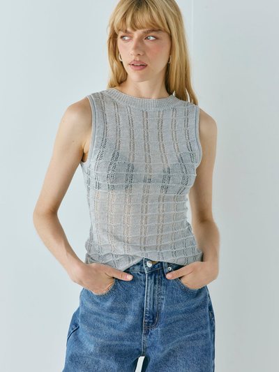 Vergegirl Mika Knit Top Silver
