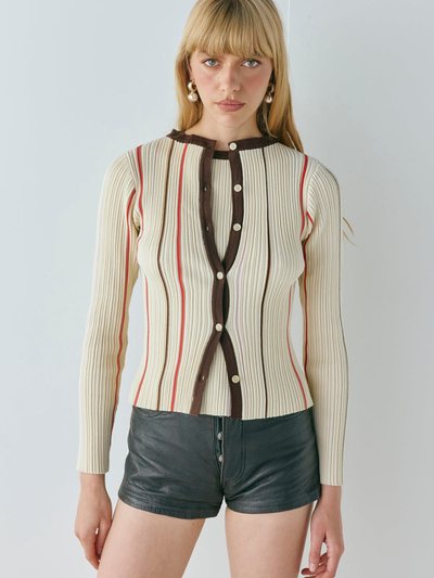 Vergegirl Margaux Knit Cardigan Stripe
