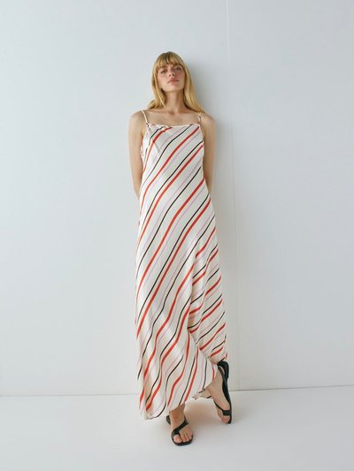 Vergegirl Ema Satin Maxi Dress Stripe