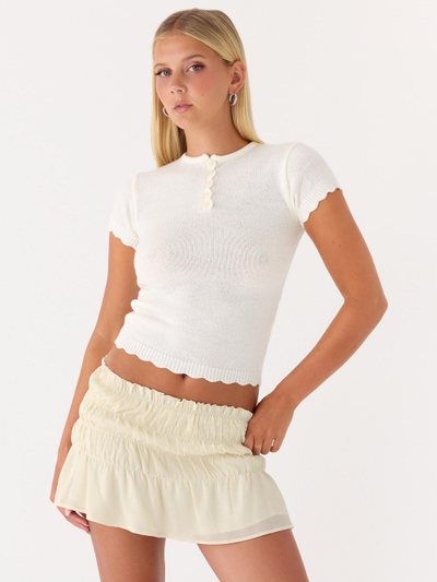 Peppermayo Kerrigan Knit Top - White