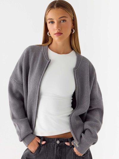 Peppermayo Codi Zip Jumper - Charcoal