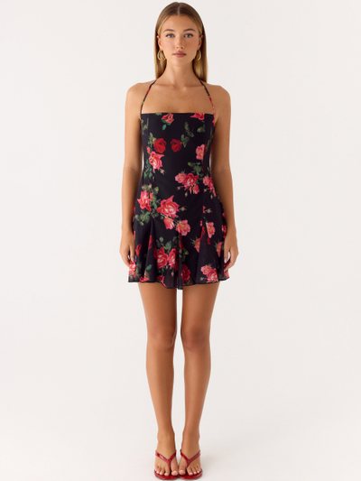 Peppermayo Nikyta Micro Mini Dress - Midnight Bloom