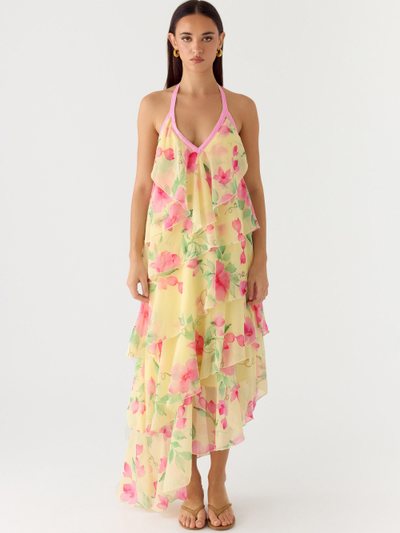 Peppermayo Strawberry Mimosa Maxi Dress - Lemon Soleil