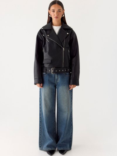 Peppermayo Ethan PU Biker Jacker - Black