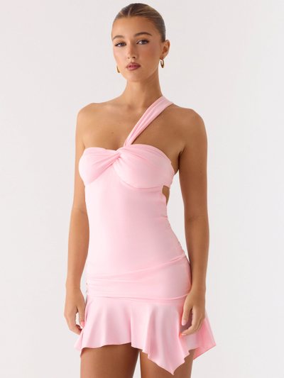 Peppermayo Not Your Fan Cut Out Mini Dress - Pink