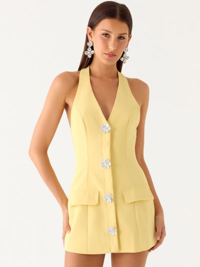Peppermayo Jeanie Mini Dress - Yellow