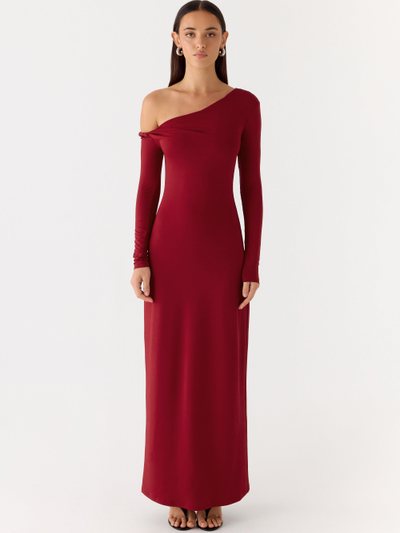 Peppermayo Jordana Twist Maxi Dress - Merlot