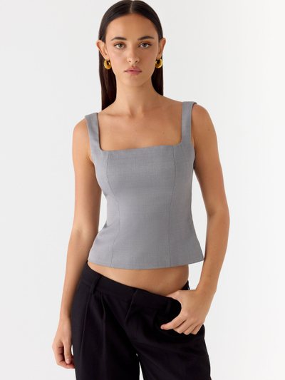 Peppermayo False Start Top - Smoke Grey