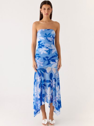 Peppermayo Lo Siento Midi Dress - Indigo Garden