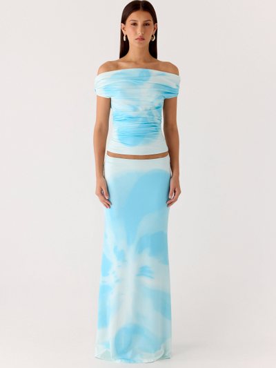 Peppermayo Moka Maxi Skirt - Blooming Blue