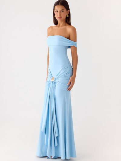 Peppermayo Vee Bardot Maxi Dress - Blue