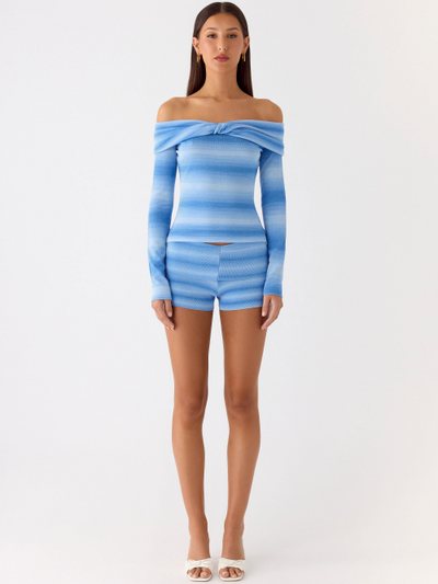 Peppermayo Lay Back Knit Shorts - Cerulean