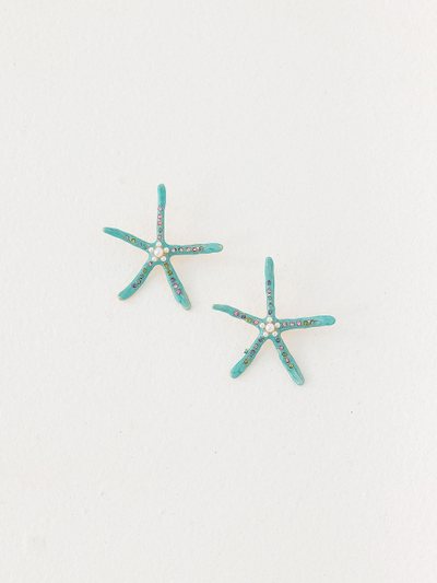 Peppermayo Ocean Glint Earrings - Blue