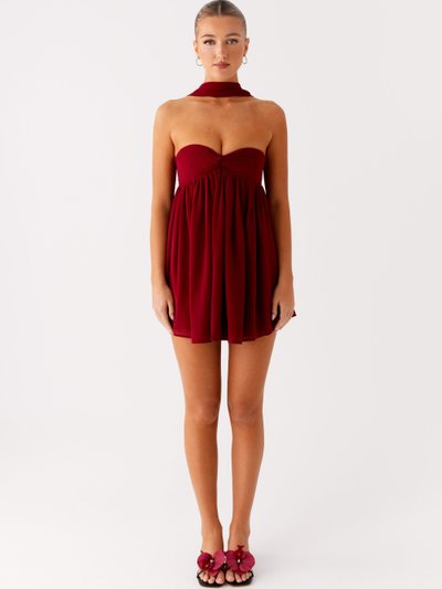 Peppermayo Saturn Mini Dress - Maroon