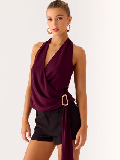 Peppermayo Teaha Wrap Top - Plum