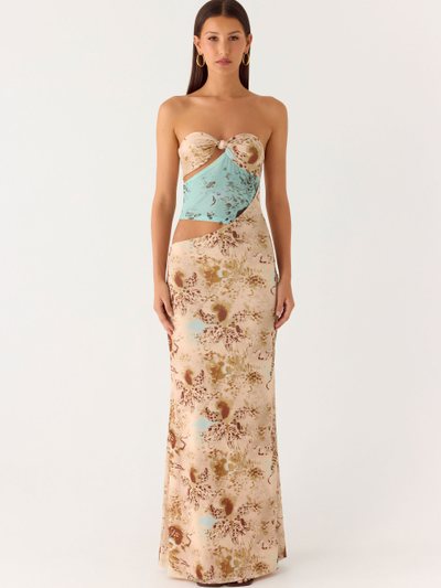 Peppermayo React Strapless Maxi Dress - Desert Blur