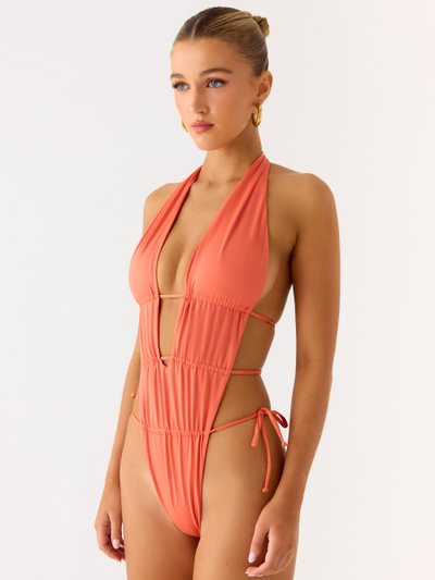 Peppermayo Dandara Cut Out Swimsuit - Orange