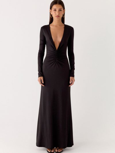 Peppermayo Palm Haze Maxi Dress - Black