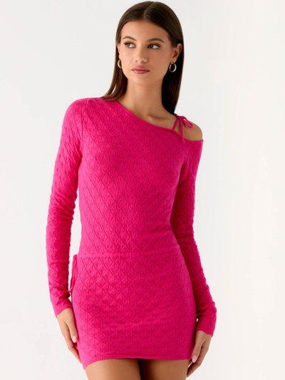 Peppermayo Thalia Knit Mini Dress - Fuchsia
