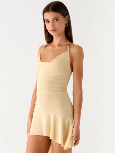 Peppermayo Spiced Sunset Mini Dress - Baby Yellow