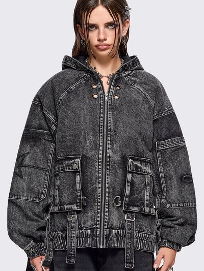 Mingalondon Zade Denim Bomber Jacket