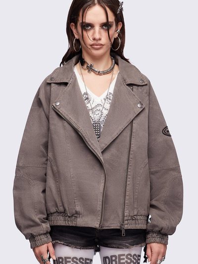 Mingalondon Harley Taupe Bomber Jacket