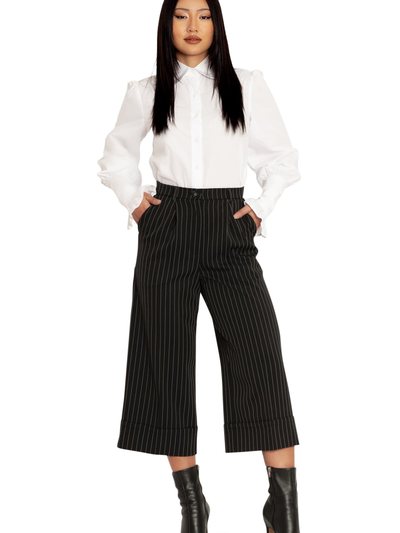 Blackmilkclothing Pinstripe Wide Leg Culotte