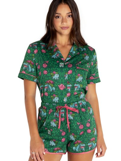 Blackmilkclothing Bulbasaur Evolution Soft Sleep Shorts