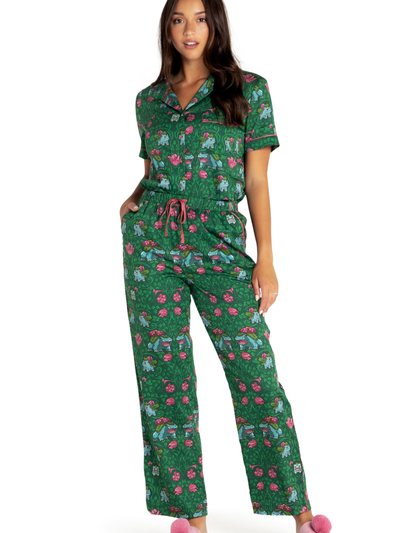 Blackmilkclothing Bulbasaur Evolution Soft Sleep Pants