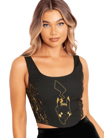 Blackmilkclothing Pikachu Electricity Corset Top