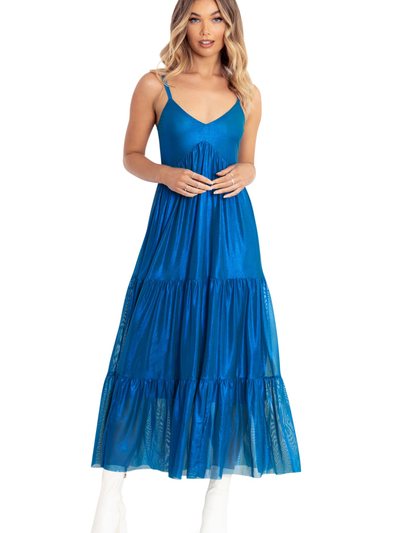 Blackmilkclothing Caribbean Sparkle Empire Sheer Midaxi Dress