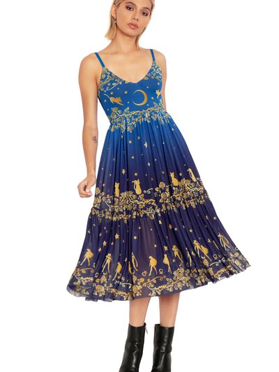 Blackmilkclothing Sailor Guardians Stars Sheer Midaxi Dress