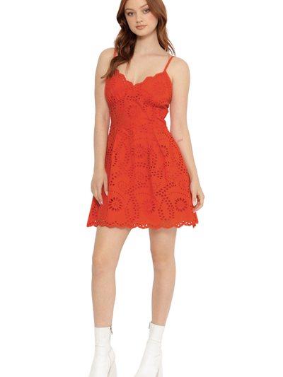 Blackmilkclothing Kiss Me Eyelet Skater Dress