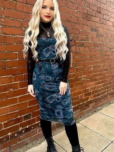 Blackmilkclothing Pip-Boy Schematics Sheer Bodycon Slip Dress