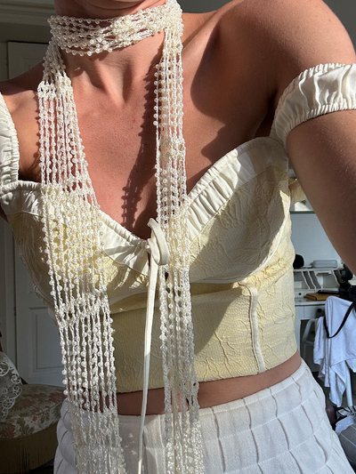 12thtribe Ellie Baby Yellow Corset Top