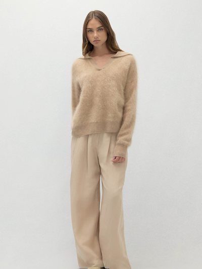 Nakedcashmere EVELINA BRUSHED CASHMERE POLO