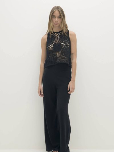 Nakedcashmere VIVIANA CROCHET CASHMERE BLEND TANK
