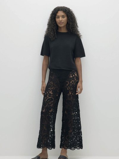 Nakedcashmere LORRAINE CROCHET CASHMERE BLEND PANT