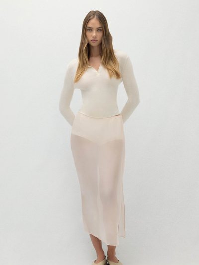 Nakedcashmere MARISSA SILK ORGANZA MIDI SKIRT