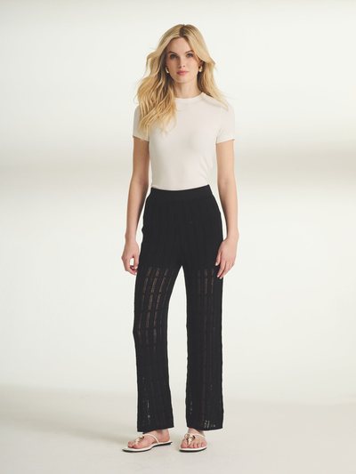 Naadam Silk Blend Pointelle Cropped Pant