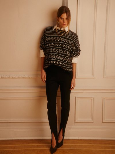 Naadam Luxe Lofty Alpaca Fair Isle Crewneck