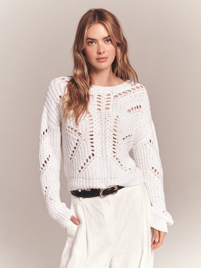 Naadam Luxe Chunky Cotton Novelty Pointelle Crew