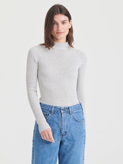 Naadam Silk Cashmere Cutout Turtleneck
