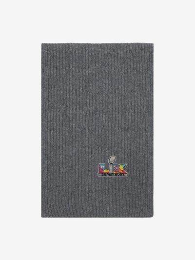 Naadam Super Bowl LX Cashmere Ribbed Scarf